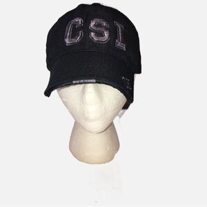 CSI Black Baseball Hat Cap